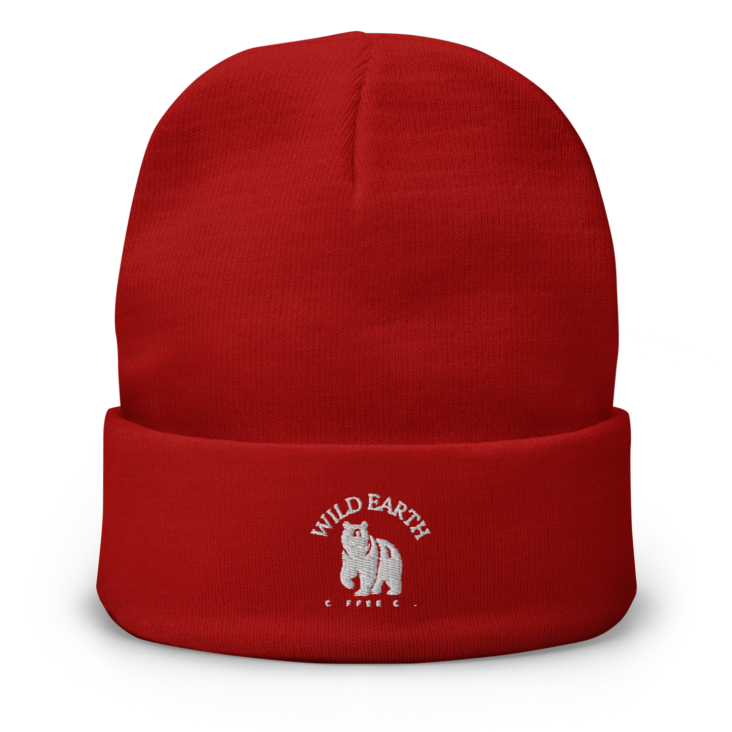 Embroidered White Bear Logo Beanie