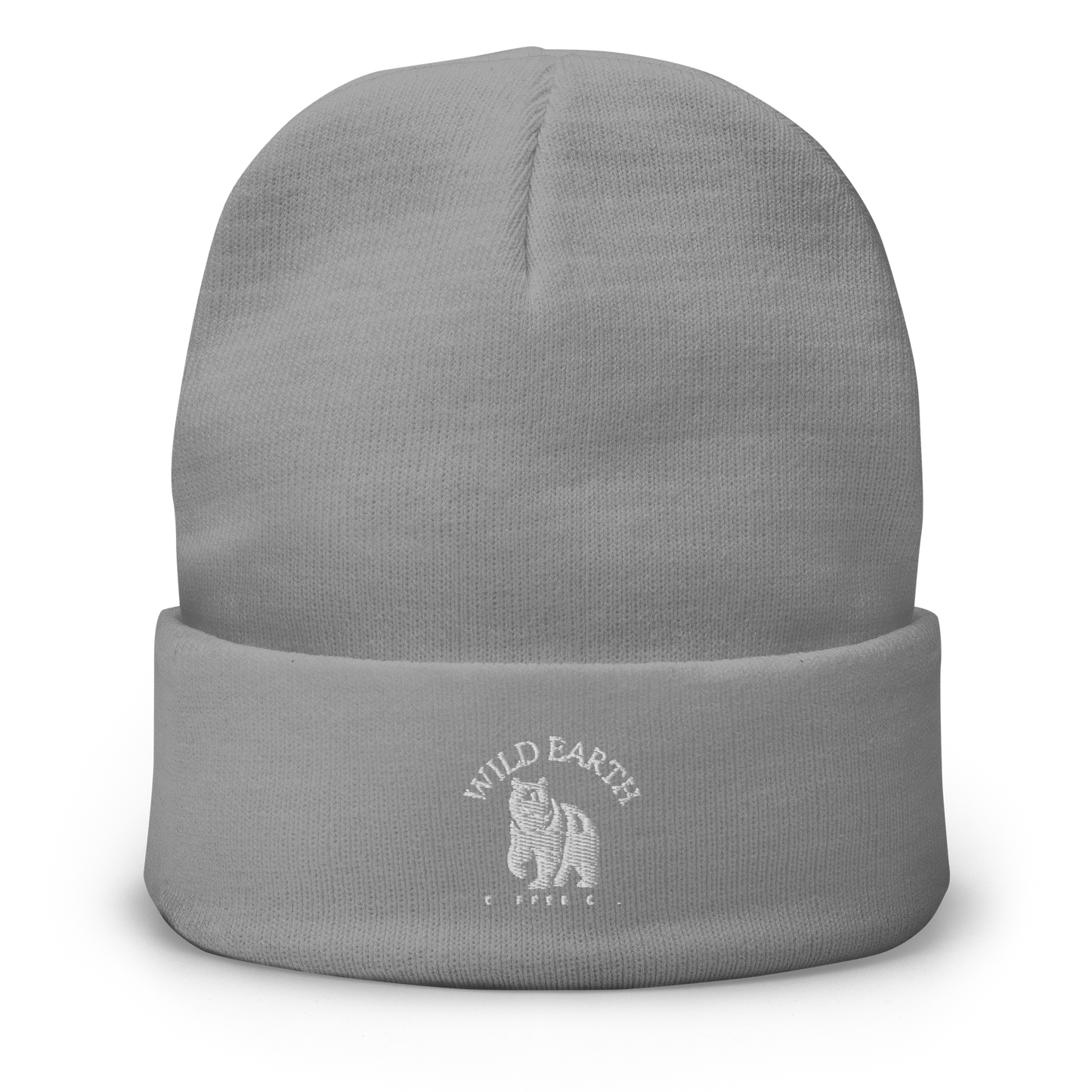 Embroidered White Bear Logo Beanie
